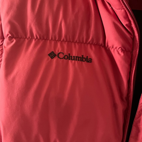 Columbia Reversible Mens Puffer Vest Red/Brown EUC - Picture 5 of 6